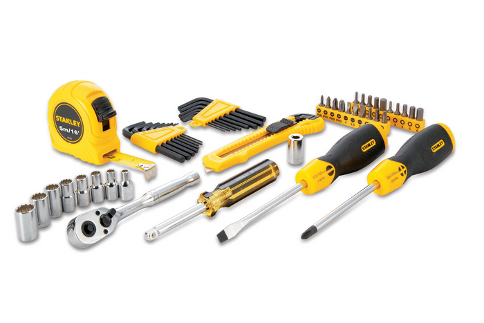 STANLEY STMT0-74864 hand tool set in a 51-piece case.