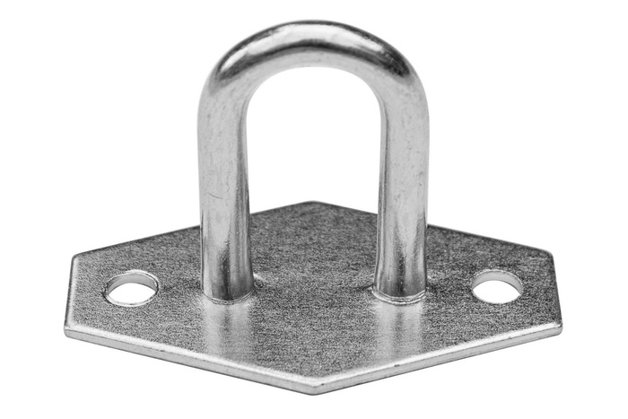 Set: 100x stainless steel hexagonal pad eyes H-30 mm (15.30)