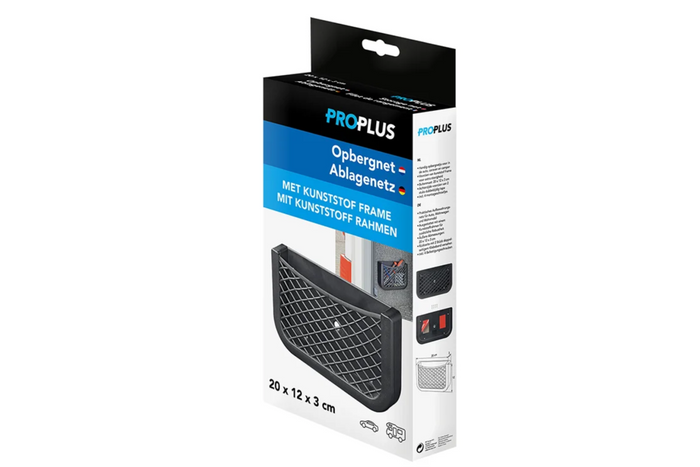 ProPlus 230038 storage net pocket with frame 200x120mm