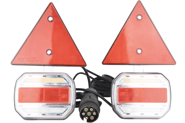 Multifunctional LED rear lamp TT.12019T, set of 2 lamps - TT Technology