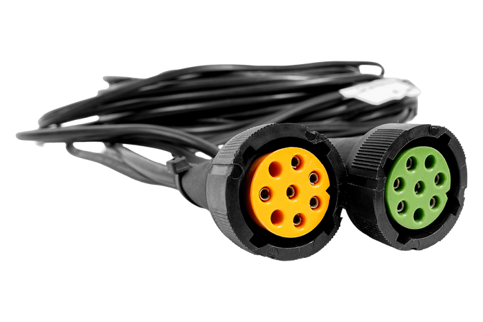 ASPÖCK electrical installation, trailer harness 8m, 13 PIN plug, 2x 8 PIN bayonets