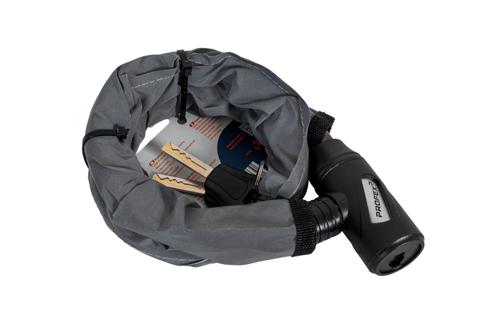 PROFEX Reflex steel armor bike lock, 70 cm long