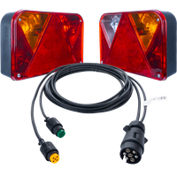 Set: Rear combination lamps DPT 35 with a 4 m 7-pin harness