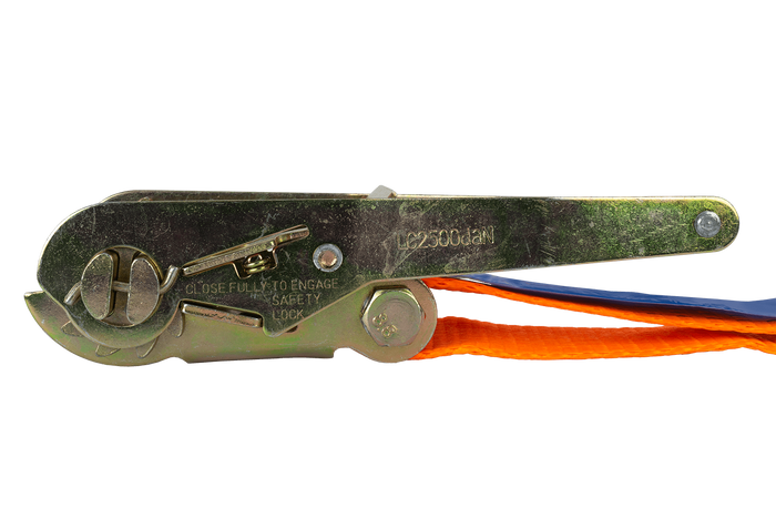 Set of four UNITRAILER 12m/50mm/5t orange transport belts with tensioner