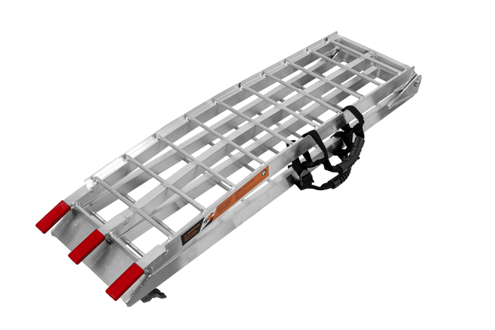 UNITRAILER ALR002 foldable ramps aluminum ramps for trailers 221cm 680kg with belt, set of 2