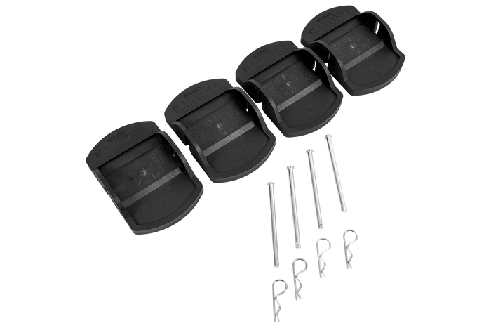 Set of four KNOTT trailer stabilizer support pads 18x14x4.5cm