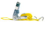 Set of four UNITRAILER 3m/25mm/1t yellow transport belts with tensioner