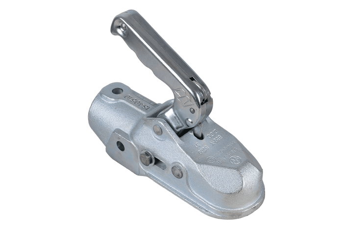 WINTERHOFF WW 350-RB-K1212 ball hitch for a 3500kg trailer with a 50mm cast iron pipe drawbar
