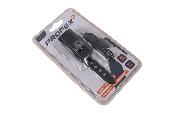 PROFEX 82004 Pro Alu Li-Pol USB Front Bike Light