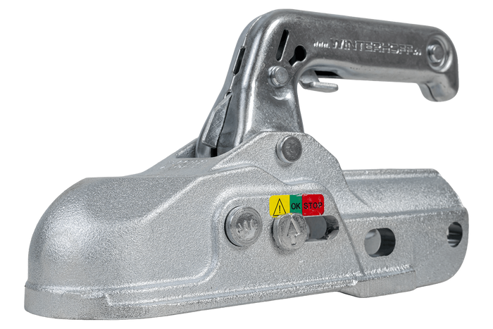 WINTERHOFF WW 30-K+Z ball hitch for a 3000kg trailer with a 35-51mm pipe drawbar, cast iron
