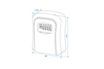 Key safe with combination lock ProPlus 540254 outdoor code locker