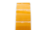 Segmented orange reflective tape - 1 metre stripe