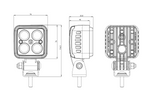 WAŚ 2243 W267 LED safety lamp, blue warning lamp