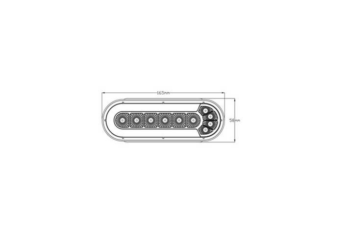 TruckLED L1873 LED rear lamp 4 functions universal