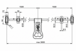 STEELPRESS ZD-03 V.3 container trailer locking bolt, door lock 3000mm