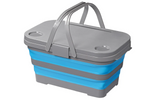 Picnic basket with lid ProPlus 370315 foldable basket with table function 20L