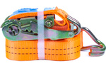 Set of four UNITRAILER 3m/25mm/1t orange transport belts with tensioner