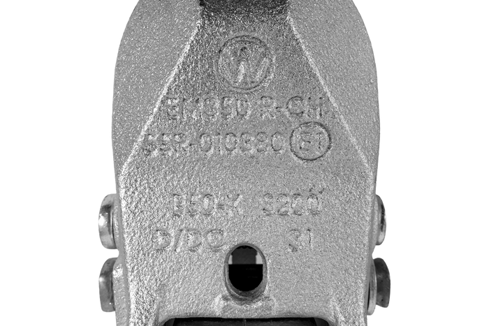 WINTERHOFF WW 350-RCH-1616 ball hitch for 3500kg trailer with 60mm pipe drawbar, cast iron