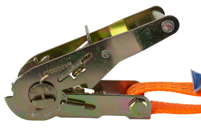 UNITRAILER 12m/35mm/2t orange tie-down strap with tensioner