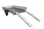 UNITRAILER ALR004B foldable ramps steel drive-on ramps for trailers 190cm 400kg set of 2
